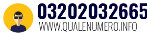 Numero di telefono 03202032665 03202032665