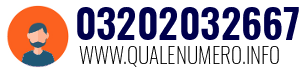 Numero di telefono 03202032667 03202032667