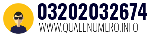 Numero di telefono 03202032674 03202032674