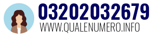 Numero di telefono 03202032679 03202032679