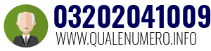 Numero di telefono 03202041009 03202041009