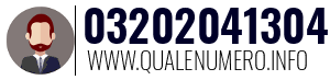 Numero di telefono 03202041304 03202041304