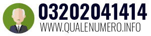 Numero di telefono 03202041414 03202041414