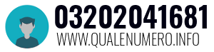 Numero di telefono 03202041681 03202041681