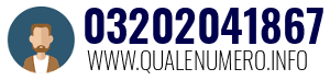 Numero di telefono 03202041867 03202041867