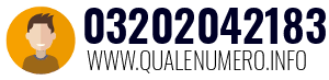 Numero di telefono 03202042183 03202042183