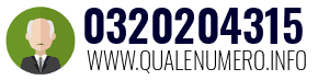 Numero di telefono 0320204315 0320204315