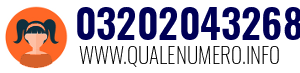 Numero di telefono 03202043268 03202043268