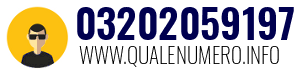 Numero di telefono 03202059197 03202059197