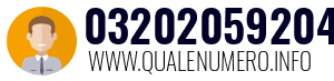 Numero di telefono 03202059204 03202059204