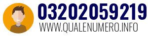 Numero di telefono 03202059219 03202059219