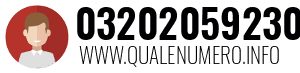 Numero di telefono 03202059230 03202059230