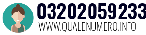 Numero di telefono 03202059233 03202059233