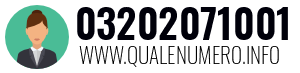 Numero di telefono 03202071001 03202071001