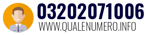 Numero di telefono 03202071006 03202071006