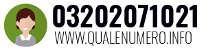 Numero di telefono 03202071021 03202071021