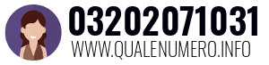 Numero di telefono 03202071031 03202071031