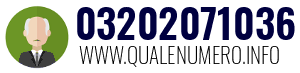 Numero di telefono 03202071036 03202071036