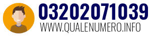 Numero di telefono 03202071039 03202071039