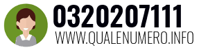 Numero di telefono 0320207111 0320207111