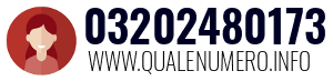 Numero di telefono 03202480173 03202480173