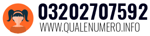 Numero di telefono 03202707592 03202707592