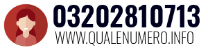 Numero di telefono 03202810713 03202810713