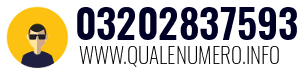 Numero di telefono 03202837593 03202837593