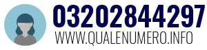 Numero di telefono 03202844297 03202844297