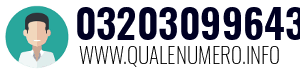 Numero di telefono 03203099643 03203099643