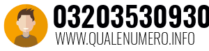 Numero di telefono 03203530930 03203530930