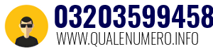 Numero di telefono 03203599458 03203599458