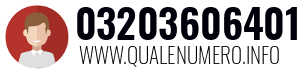 Numero di telefono 03203606401 03203606401