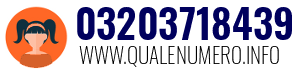 Numero di telefono 03203718439 03203718439