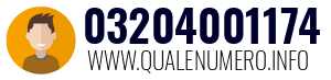 Numero di telefono 03204001174 03204001174