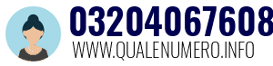 Numero di telefono 03204067608 03204067608