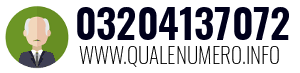 Numero di telefono 03204137072 03204137072