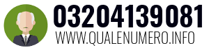 Numero di telefono 03204139081 03204139081