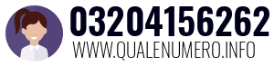 Numero di telefono 03204156262 03204156262