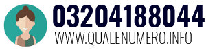 Numero di telefono 03204188044 03204188044