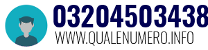 Numero di telefono 03204503438 03204503438