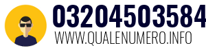 Numero di telefono 03204503584 03204503584