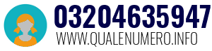 Numero di telefono 03204635947 03204635947