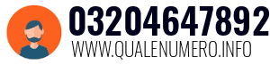 Numero di telefono 03204647892 03204647892
