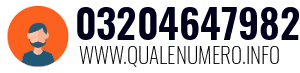 Numero di telefono 03204647982 03204647982