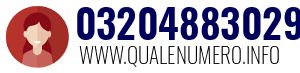 Numero di telefono 03204883029 03204883029