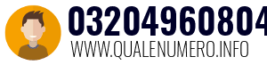 Numero di telefono 03204960804 03204960804