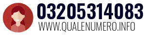 Numero di telefono 03205314083 03205314083