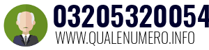 Numero di telefono 03205320054 03205320054