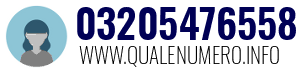Numero di telefono 03205476558 03205476558